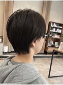 大人ショートヘア/暗めオリーブ
