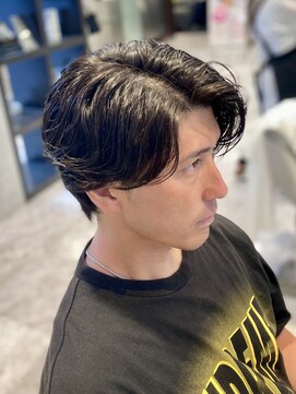 イメージア ボーノ相模大野店(IMAGE-A) 【相模大野カット】大人の余裕センターパートマッシュ