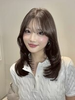 オニキス 原宿(ONYX)&nbsp;e03髪質改善ブリーチなしレイヤーカットオリーブベージュ原宿