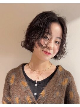 ヘアサロン ガリカ 表参道(hair salon Gallica) 〈ゲスト〉ムース揉み込むだけ◎くせ毛風ニュアンスパーマボブ