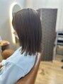 アグ ヘアー エゼ 石江店(Agu hair aise) 赤みを抑えるオリーブベージュに、切りっぱなしロブ