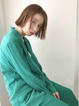 シータ(sheta) 【sheta青山/三畑賢人】切りっぱなし外はねワンレングスボブ◎