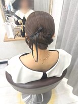 プティクローシェ バイ クオーレ(petite cloche by CUORE)&nbsp;カチモリヘア 結婚式ヘア 参列ヘア