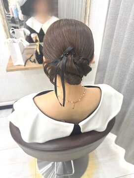 プティクローシェ バイ クオーレ(petite cloche by CUORE) カチモリヘア 結婚式ヘア 参列ヘア