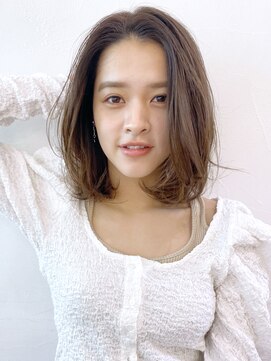 アイティー バイ アルバム 浦和店(IT by ALBUM) かきあげ風ボブ_イヤリングカラーラベンダーカラー_28368