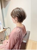 ヘルシーショートボブ/カーキベージュ