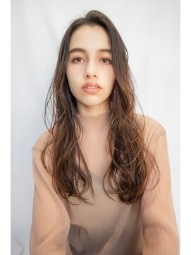 オースティン 流山おおたかの森(AUSTIN) 大人かわいい前髪セシルカットココアブラウンフリンジウェーブ