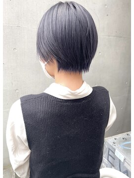 エミス バイ メルト 吉祥寺(emis by melt) 【堀惠洋平】丸みショート ネイビーブルー ブルーブラック