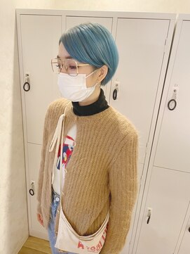 オプティマヘアー(Optima Hair) 個性抜群ターコイズブルー♪