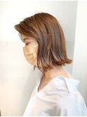 【修】20代30代40代◎透明感カラー×韓国切りぱなしボブ