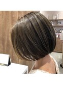 オリーブベージュ★大人ボブ