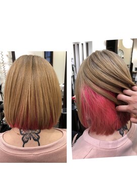 ハナヘアーアンドコー(hana hair&co.) インナーカラー