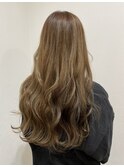 ハイライト×巻き髪