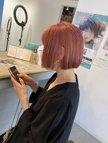 アヴァンス なかもず店(AVANCE.)&nbsp;ミニボブ×ピンク×切りっぱなしボブ×ダブルカラー