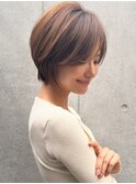 30代40代50代◎大人ナチュラルレイヤーショートボブ 表参道 橋本