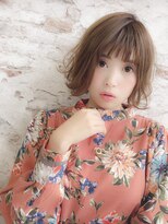 インナーグレージュ/マチルダボブ/前髪/ピンクベージュ/錦糸町