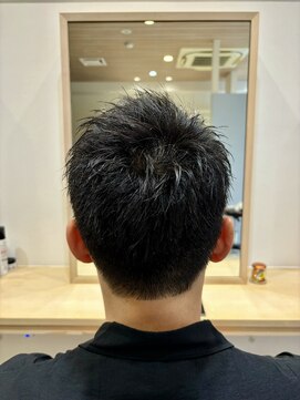 キュウ トゴシコウエン(CUE TOGOSHI-KOEN) メンズカット/差がつくベリーショート/柔らかく見せるカット