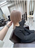 【*大人気な組み合わせ*】ベージュカラー×ウルフカット*