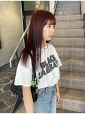 【新潟/古町】チェリーレッド　レッドカラー　暖色カラー