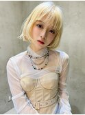 【Lloyd大宮】ブロンド×丸みボブ
