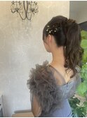 高めゆるふわポニーテール