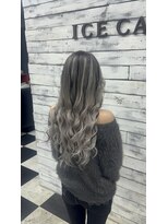 アイスキャンディー(Ice Candy)&nbsp;シルバーエクステにローライト