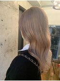 【LANY横浜】明るめベージュ×リバース巻き