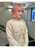 【fev_momo】bobcut×pink beige