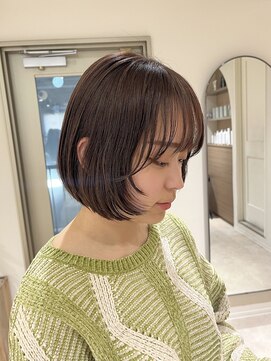 クーナバイトマト 横浜(Cuna by TOMTO) 【KANO】レイヤーボブ  前上がりボブ  顔周りレイヤー
