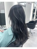 コントラスト極ハイライト☆アッシュブラック☆20代30代40代