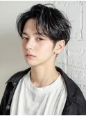 立ち上げバング　センターパート　かきあげバング　20代30代