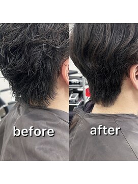 リベル(LIBER) ダウンパーマ/メンズ韓国/韓国ヘア/ウルフ/八王子/岩名