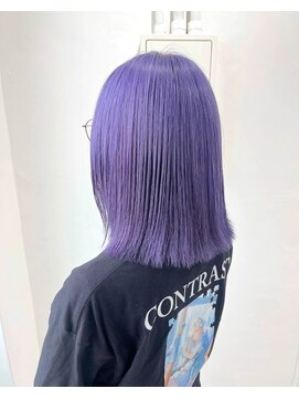 ミュー(Mu) ブルーヴァイオレット ブリーチカラー