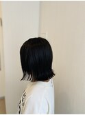 スクールカット×切りっぱなしボブ