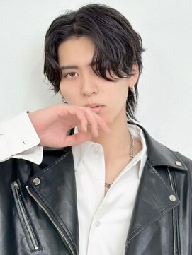 ロンドオム 池袋(Lond Homme) men's/メンズ/ニュアンスパーマ/黒染め/韓国/ブルーブラック