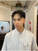 サーフカール/スパイキーショート/ブルーブラック/心斎橋