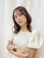 エミュ 天文館店(eMu) ブリーチなし♪ピンクラベンダーベージュ × くびれレイヤー