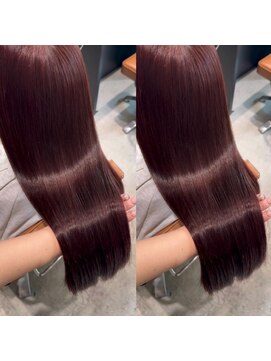 アリーズ(ALLYS) ブリーチなしボルドーカラー♪寺西