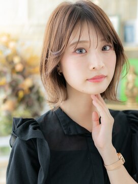 カバーヘアアンドスパ ブリス 浦和(COVER HAIR&SPA bliss) シースルーバング伸ばしかけレイヤーロブA1浦和20代30代40代