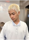 メンズカットブリーチカラーブロンドカラー