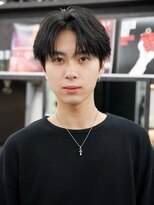 アンサー 渋谷(ANSWER)&nbsp;センターパート毛流れフェザーパーマメンズ髪質改善縮毛矯正