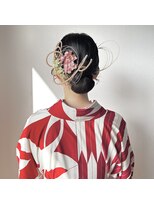 タイドヘアー(tide hair)&nbsp;水引きアレンジ