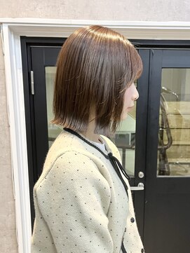 サクラ 岐阜(SAKURA) クセでも美髪矯正で理想のボブに　縮毛矯正/外ハネボブ　岐阜