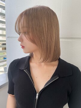 サンド 銀座(sand) 透明感抜群カラー◎結べるぷつっとボブ