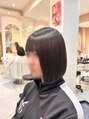 アッシュ 西荻窪店(Ash) 縮毛矯正で作る。艶ボブ×地毛風ストレート