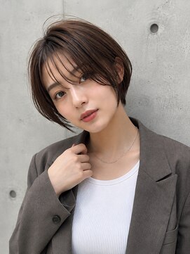 ゲイン(Gain) ショートカット×白髪ぼかし、ハイライト×縮毛矯正×髪質改善