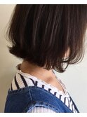 切りっぱなしボブ&オリーブアッシュ