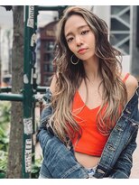 オースティン 門前仲町(AUSTIN)&nbsp;前髪かき上げイメチェンイヤリングカラーラベンダーカラーくびれ