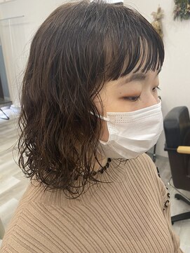 トロンヘアー(tronc hair) ふわふわシルエット