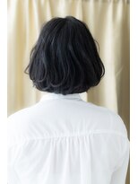 カバーヘア ブリス 上尾西口店(COVER HAIR bliss) アッシュブラックフレンチカジュアルボブパーマ310Y上尾20代30代